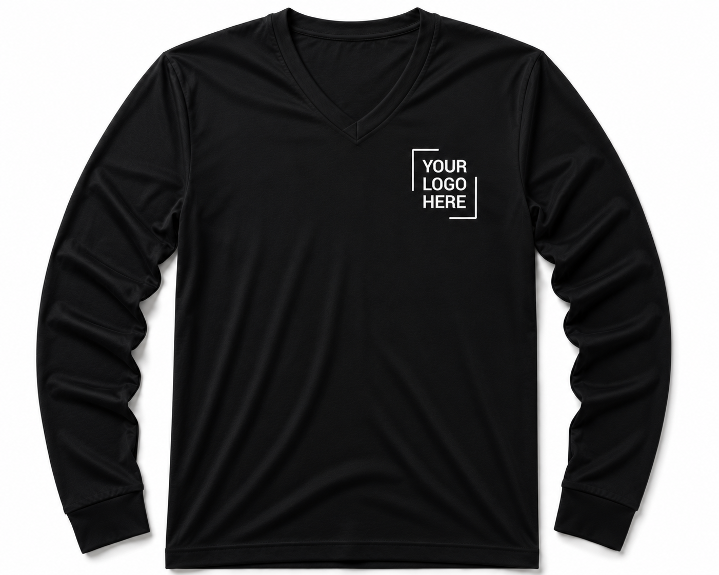V Neck T-shirt Long Sleeves
