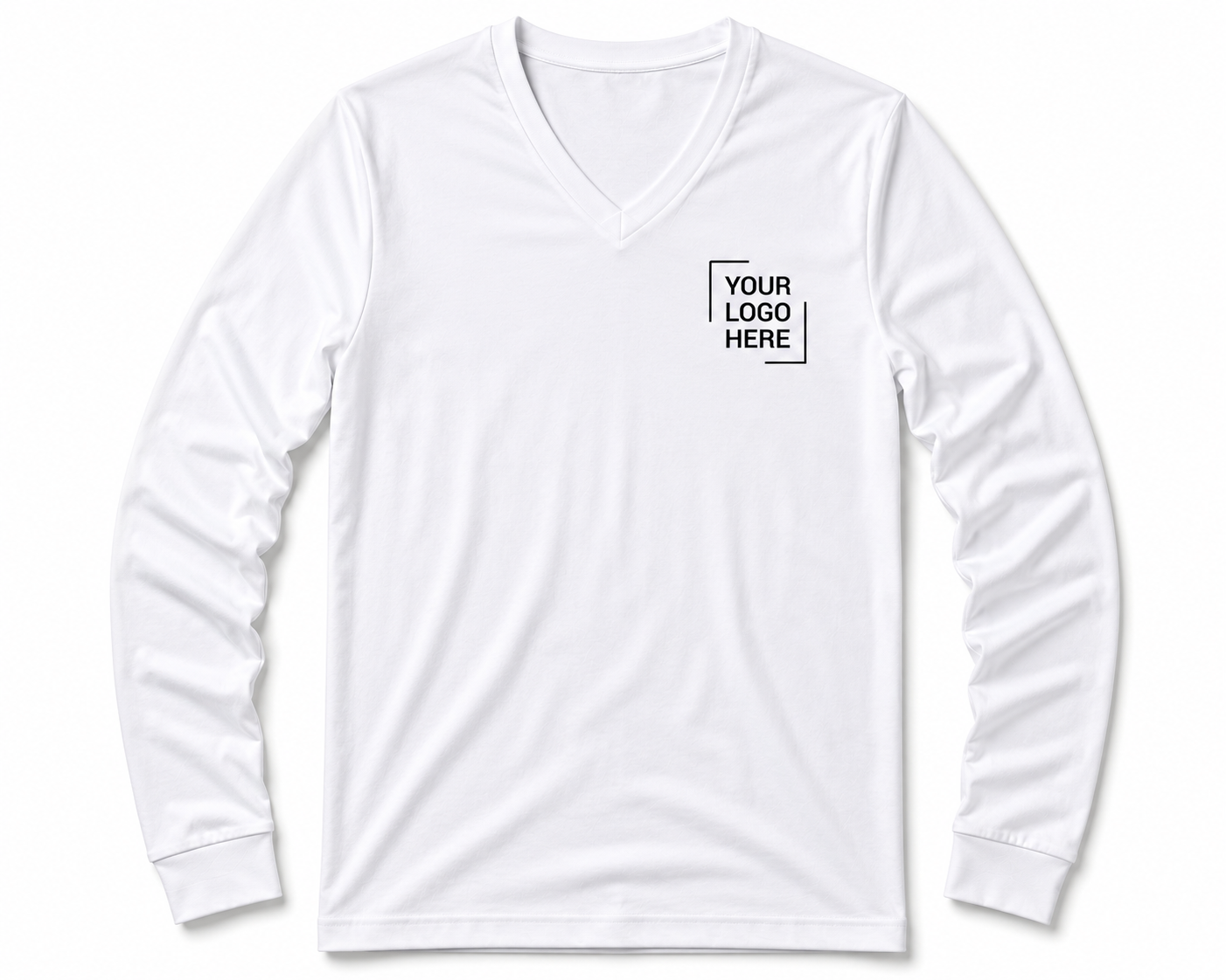 V Neck T-shirt Long Sleeves